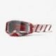 100%, brýle Armega OVERSIZED DEEP RED - CLEAR LENS, barva červená/bílá/šedá,, čiré sklo