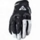 Five Gloves, koženo-textilní rukavice, STUNT EVO, barva černá/bílá, velikost 11 (XL)