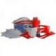 Polisport, sada plastů, Honda CRF 250R '10 CRF 450R '09-'10, OEM barva, červená/bílá