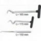 Buzzetti, přípravky pro demontáž o-kroužků, sada 3 kusů, 165mm 150mm 115mm