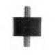 Ariete, silentblok, 25X20X12 mm M6 (závit z obou stran)