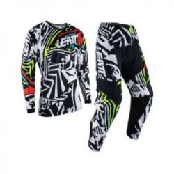 Leatt, komplet dres + kalhoty, Moto Ride Kit 3.5 Zebra, velikost M