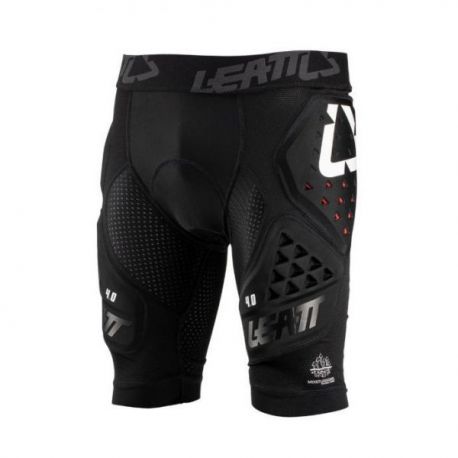 Leatt, cyklo kraťasy s chraniči, Impact Shorts 3DF 4.0, černé, velikost M
