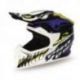 Progrip, Junior MX přilba PG3009 , barva bílá/modrá/žlutá Fluo velikost S (3009-361)