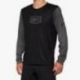 100%, cyklo dres Airmatic Black, barva černá/šedá, velikost L