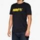 100%, tričko T-Shirt, Speed, barva černá/žlutá, velikost M