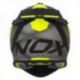 Nox, Cross přilba N633 Fusion, barva černá matná/žlutá Fluo, velikost M