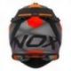 Nox, Cross přilba N633 Fusion, barva černá matrná/oranžová, velikost 2XL