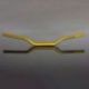 Renthal, řidítka 1,1/8 " (28,6MM) Street Fatbar Handlebar Ultra LOW (TOURING), zlatá barva
