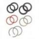 WP, servisní kit přední vidlice WP 48MM (gufera, prachovky, podložky, segerky ) SKF BLACK