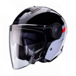 Caberg, Jet přilba SOHO ZEPHYR, barva černá/šedá/červená, velikost XL