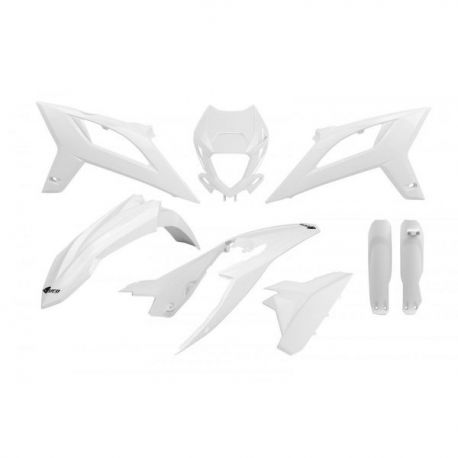 UFO, kompletní sada plastů, Beta RR 125 / 250 / 300 / 350 / 400 / 450 '20-'22, bílá barva