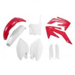 UFO, kompletní sada plastů, Honda CRF 250R '08-09, OEM barvy, '09 (červená/bílá)