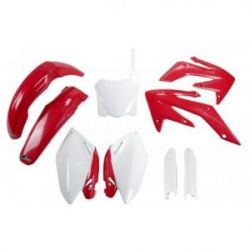 UFO, kompletní sada plastů, Honda CRF 250R '08-'09, OEM barvy, '08 (červená/bílá)