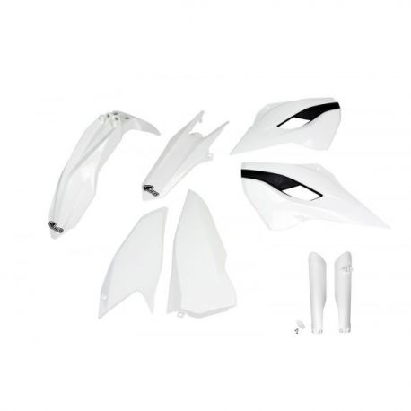 UFO, kompletní sada plastů, Husqvarna TE/FE 125/250/300/350/450 '15-'16 bílá barva (