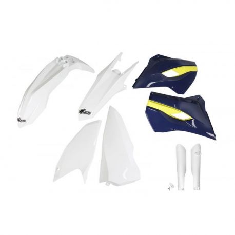 UFO, kompletní sada plastů, Husqvarna TE/FE 125/250/300/350/450 '15-'16, OEM barvy, '15