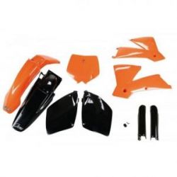 UFO, kompletní sada plastů, KTM SX-SXF '01-'02, OEM barvy, (oranžový/černá) (KT501