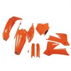 UFO, kompletní sada plastů, KTM SX/EXC '03-'04 oranžová barva (KT502E127)