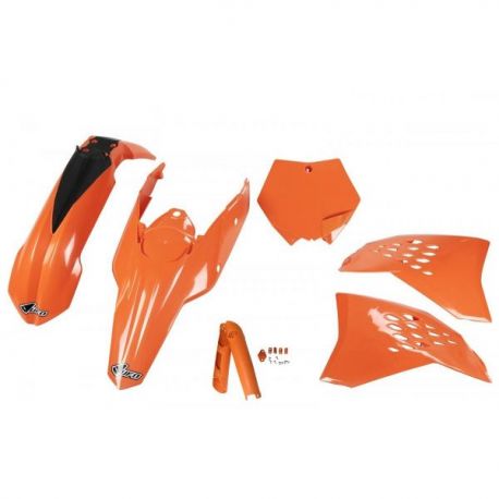 UFO, kompletní sada plastů, KTM SX/SXF '07-'10 oranžová barva