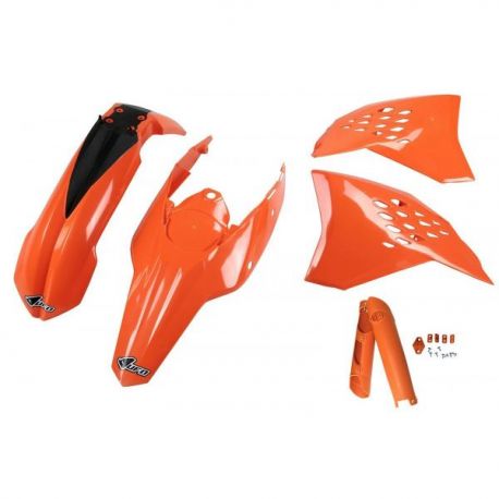UFO, kompletní sada plastů, KTM EXC '09-'10 oranžová barva (KT511E127)