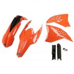 UFO, kompletní sada plastů, KTM EXC '09-'10, OEM barvy, (oranžový) (KT511E999)