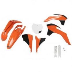 UFO, kompletní sada plastů, KTM SX/SXF '13-'15, SX 250 '16, OEM barvy, '13-'14