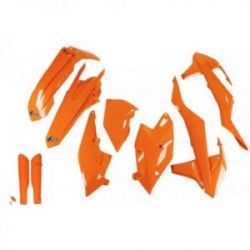 UFO, kompletní sada plastů, KTM EXC/EXC-F TPI '17-'19, oranžová barva (KT518E127)