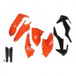 UFO, kompletní sada plastů, KTM EXC/EXC-F TPI '17-'19, OEM barvy, '17 I '19 OEM