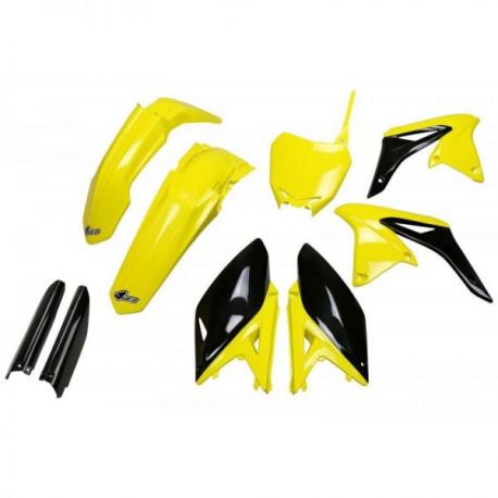 UFO, kompletní sada plastů, Suzuki RMZ 250 '10-'18, OEM barvy, '17 (žlutý/černá)