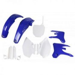 UFO, kompletní sada plastů, Yamaha YZF 250 / 450 '03-'05, OEM barvy, (bílá/modrá)
