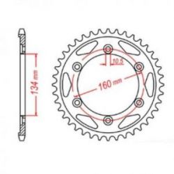 MTX Parts, rozeta 4399 40 Honda CBR 1000 RR '04-'05, VTR 1000SP1/SP2 '00-'06 (JTR1306.40)