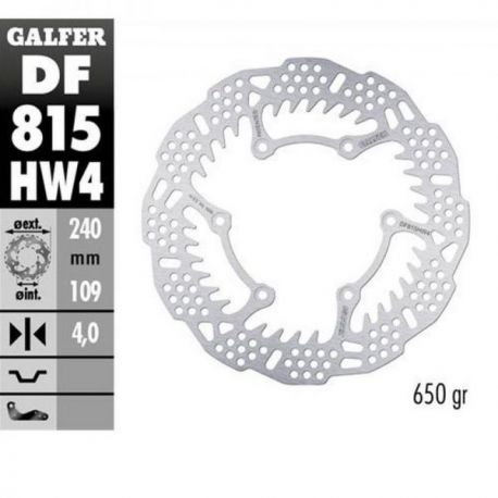Galfer, brzodový kotouč, zadní, Beta 250RR '12-'24 300RR '13-'24 350RR '13-'24 400/430/450/480/498 '13-'24 X-TRAINER '15-'24 (24