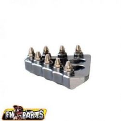 FM-PARTS STOPKA DŹWIGNI HAMULCA TYLNEGO (SZEROKA) KTM/Husqvarna KOLOR SREBRNY (GUN METAL)