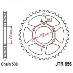 JT, rozeta 852 44 Yamaha XJ 400 / XJ 550 SECA/MAXIM '81-85 (85244JT) (řet. 530)