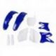 UFO, kompletní sada plastů, Yamaha YZ 125 / 250 '08-'14 modrá barva - bílá