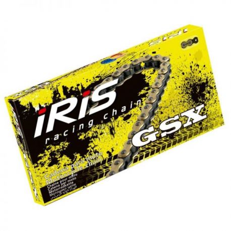 IRIS 420 GSX-130 řetěz (130-článků) bez o-kroužků, zlatá barva (17,5KN)