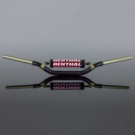 Renthal, řidítka 1,1/8 " (28,6mm) MX TWINWALL 993 HANDLEBAR BLACK KTM SX85 '13- HUSQVARNA TE85 '13- PADDED, černá barva,
