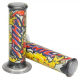 Harri's, gripy 01684-CH CHILL (120 mm/22 mm) bez otvoru, barva žlutá/černá