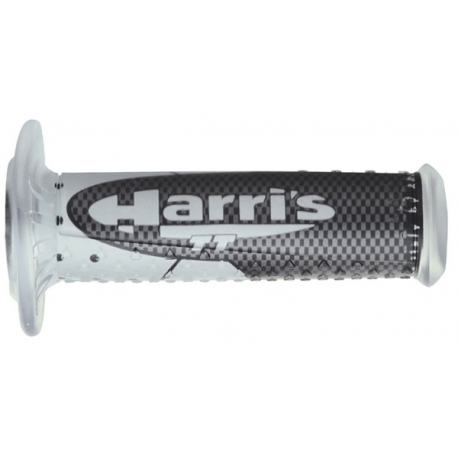 Harri's, gripy 01689 TT (120 mm/22 mm) bez otvoru, barva černá/šedá