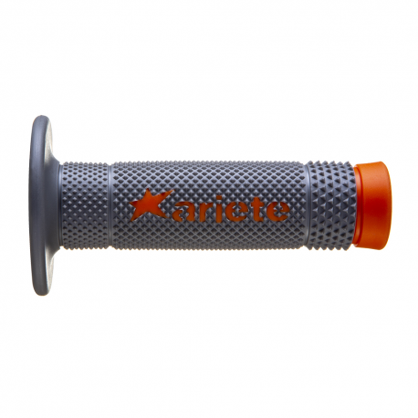 Ariete, gripy Off Road VULCAN bez otvoru (115 mm), barva šedá/oranžová (12)