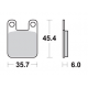 SBS, brzdové desky KH115 Ceramic, černá barva, určeno pro Yamaha DT50R '04-, TZR50 '03-, TOMOS