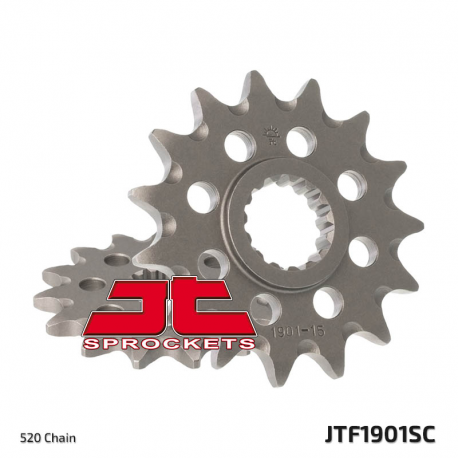 JT, přední řetězové kolečko, 1248 15 KTM SX/EXC '91-'19 samočistící (Self Cleaning) (JTF1901.15SC) (řetěz 520) (124815JT)