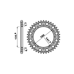 PBR, rozeta 1507 52 F FANTIC 50 (řetěz 428)