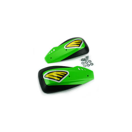 Cycra, náhradní plasty pro kryty páček model Series One, zelená Fluo barva (šrouby v sadě)