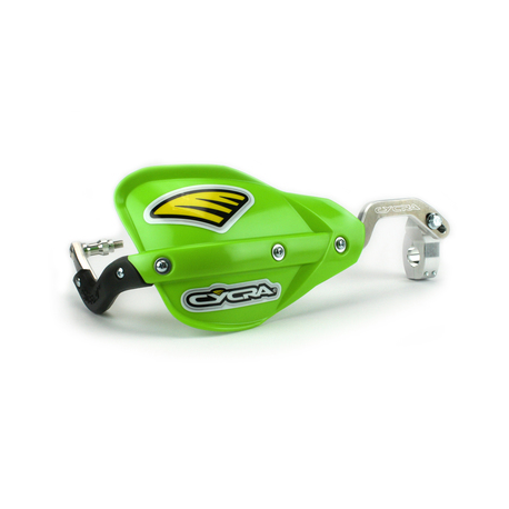 Cycra, kryty páček s alu výztuhou, s držáky (28,6mm), model Probend Racer Pack CRM, zelená barva