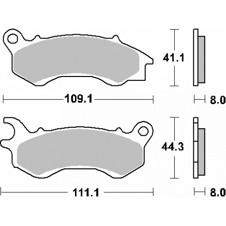 SBS, brzdové desky KH603 Street Ceramic, černá barva, určeno pro: Honda NSC/PCX/SCV, PEUGOET DJANGO, přední
