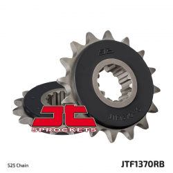 JT, přední řetězové kolečko, 2068 15, s gumovou výplní, Honda CBR 600F '99-'12, CBR 650F '14-'16 (-1) (JTF1370.15RB)* (řetěz 525