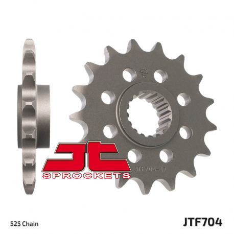 JT, přední řetězové kolečko, 2078 17 BMW F 650/700/800 GS (JTF704.17)* (řetěz 525)