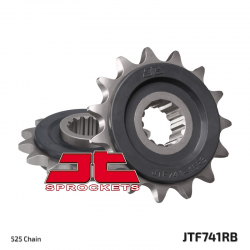 JT, přední řetězové kolečko, 2114 15, s gumovou výplní, Ducati 749 '03-'06 (JTF741.15RB)* (řetěz 525)