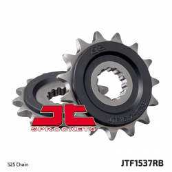 JT, přední řetězové kolečko, 2137 16, s gumovou výplní, Kawasaki ZX10R '04-'16 (JTF1537.16RB)* (řetěz 525)
